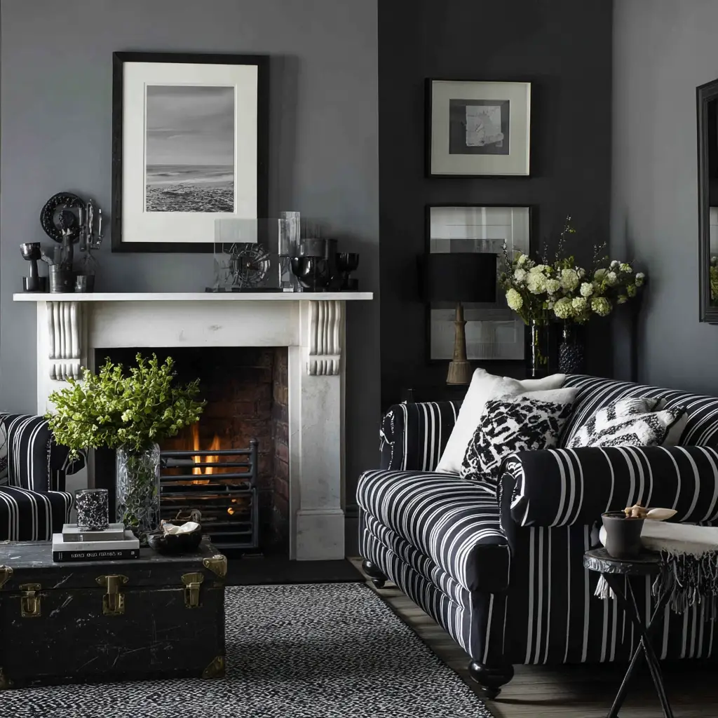 Experiment with Black and White Stripes