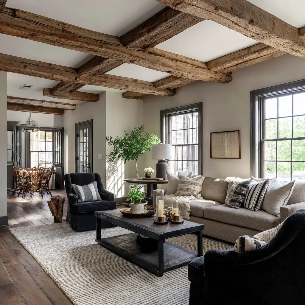 Exposed Wood Beams