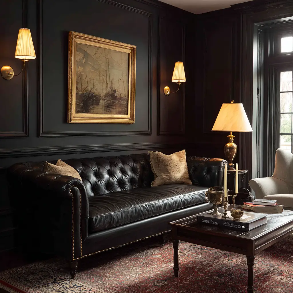 Frame the Sofa with Sconces
