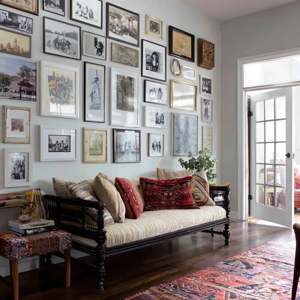 Gallery Wall with Family Photos