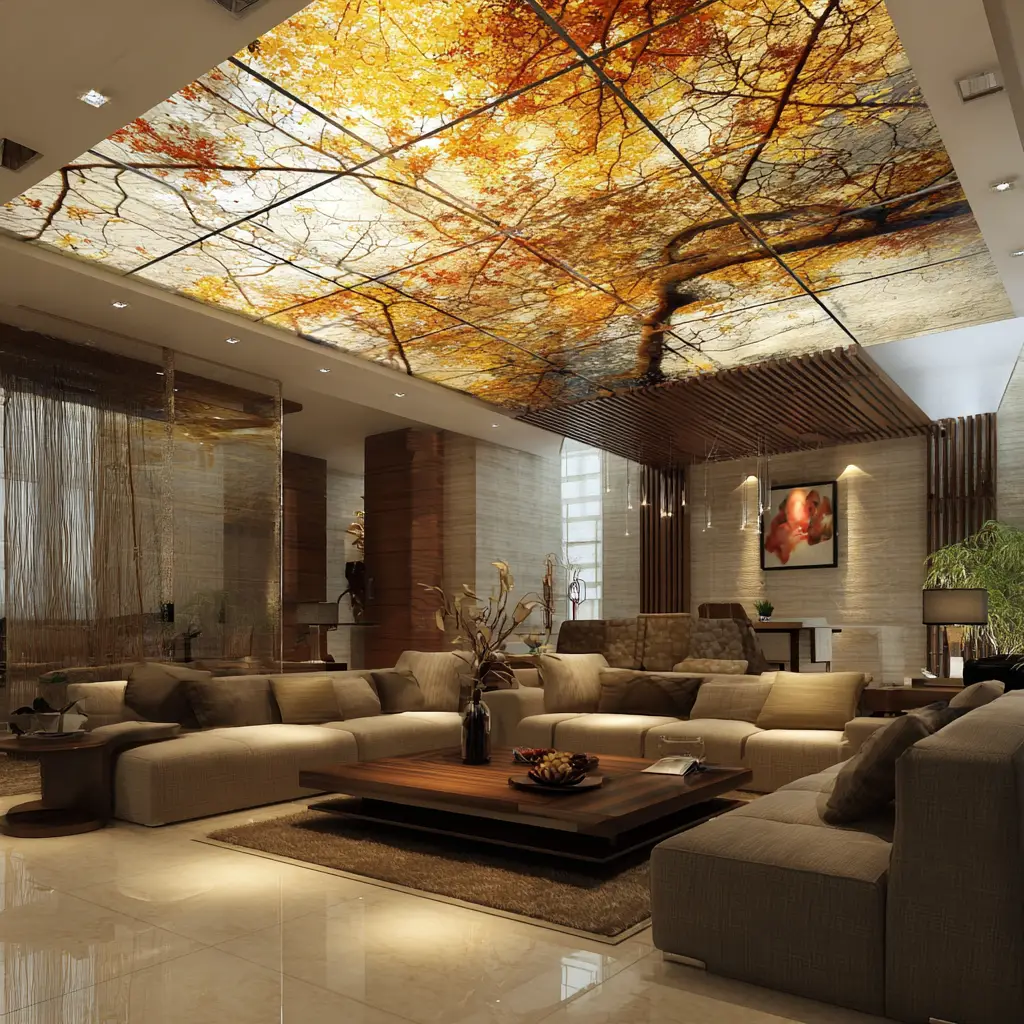 Glass Panel Fall Ceiling