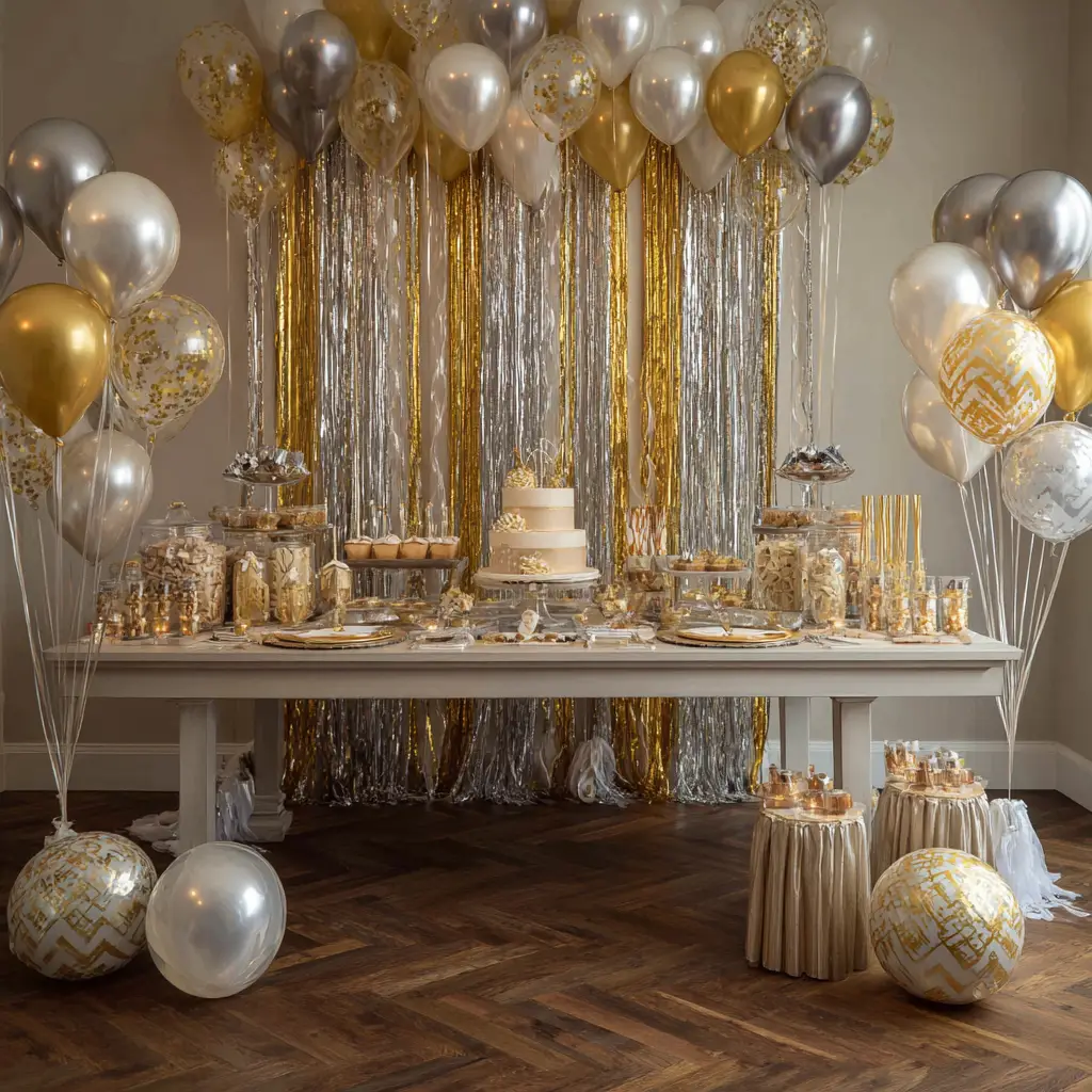 Gold and Silver Accents