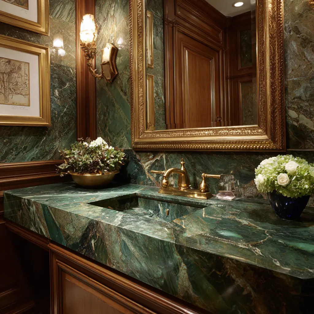 Green Marble Sink or Countertop