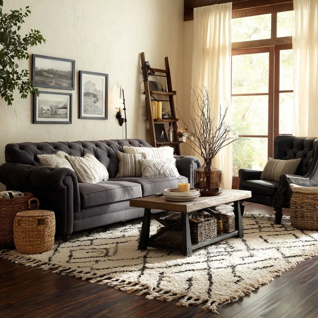 Ground the Space with a Neutral Rug
