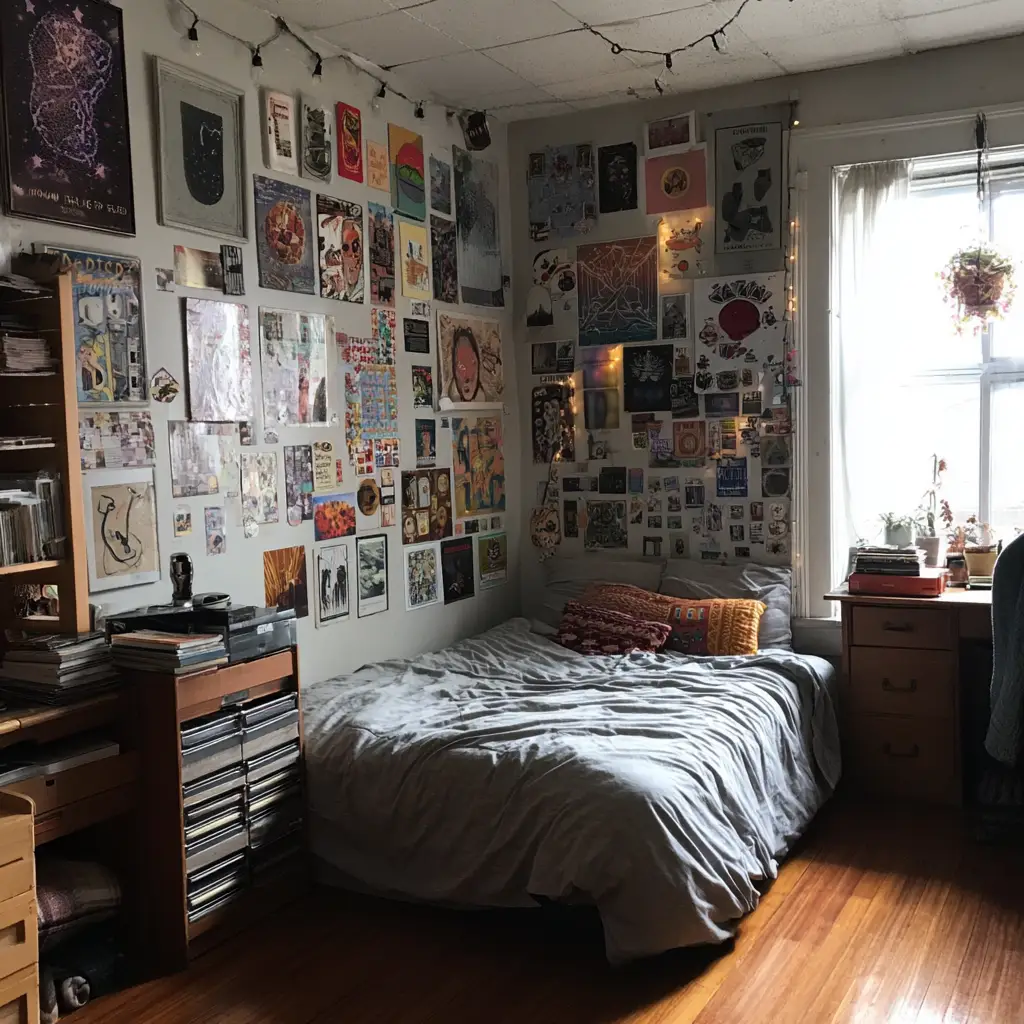 Grunge-Inspired Wall Collage