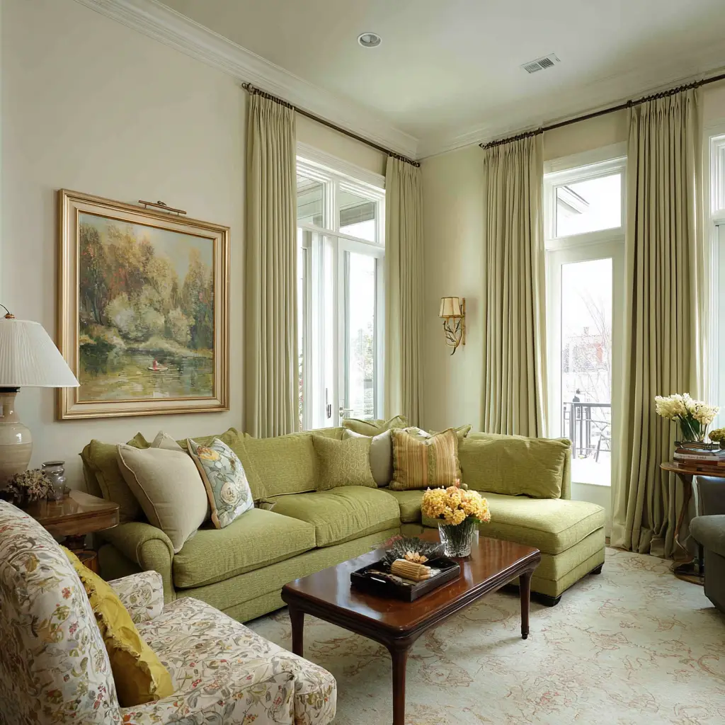 Hang Curtains Close to the Ceiling