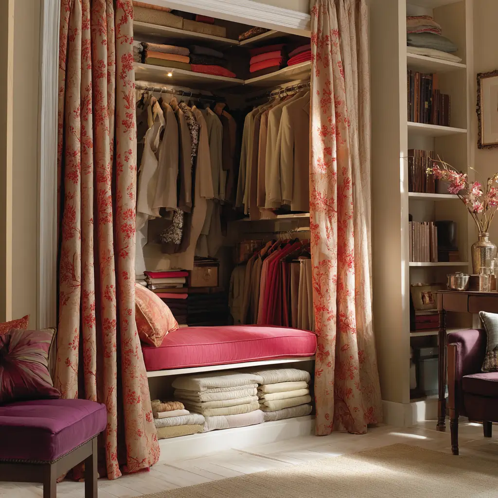 Hang Curtains Instead of Doors