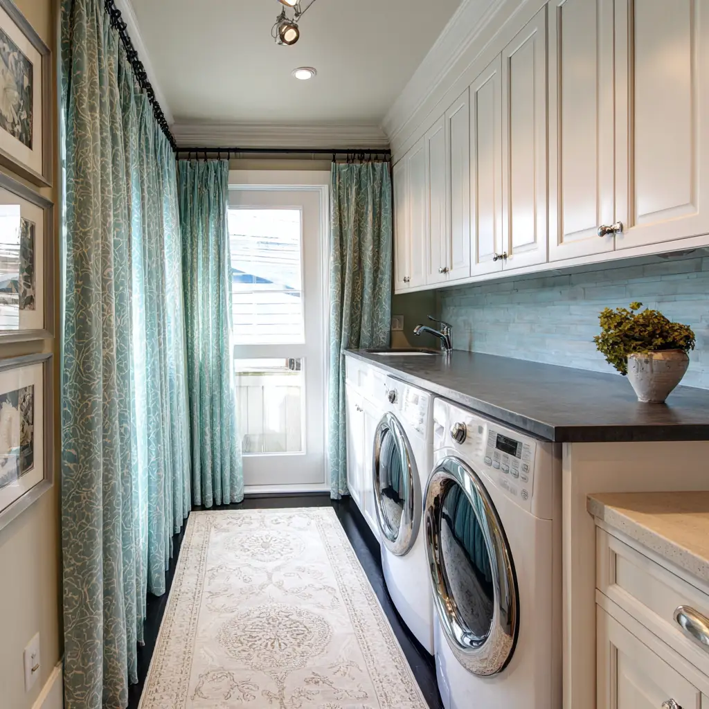 Hang Curtains or Fabric Panels