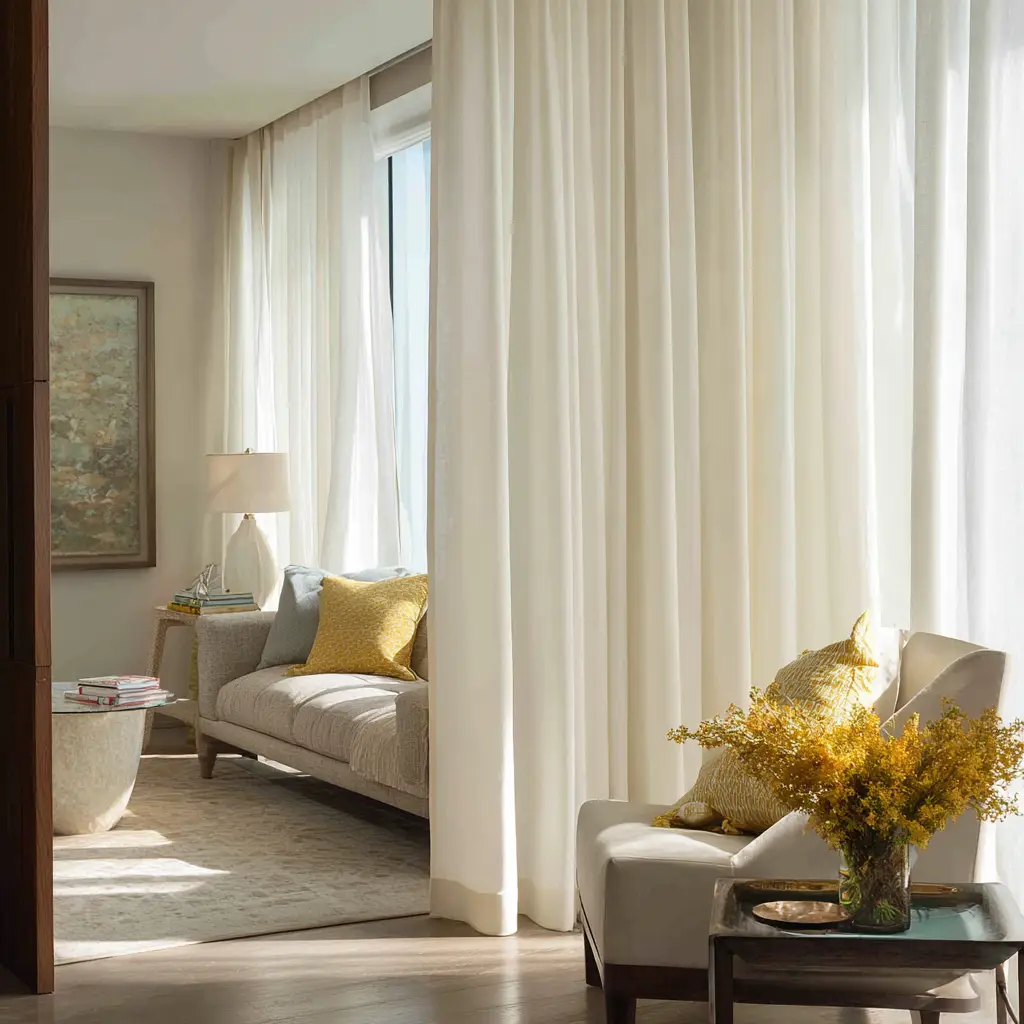 Hang Floor-to-Ceiling Linen Panels