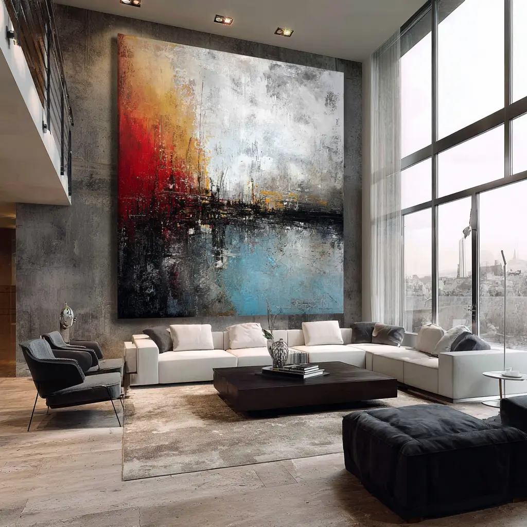 Hang Oversized Abstract Art