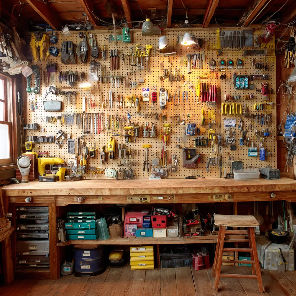 Hang a Pegboard for Tools