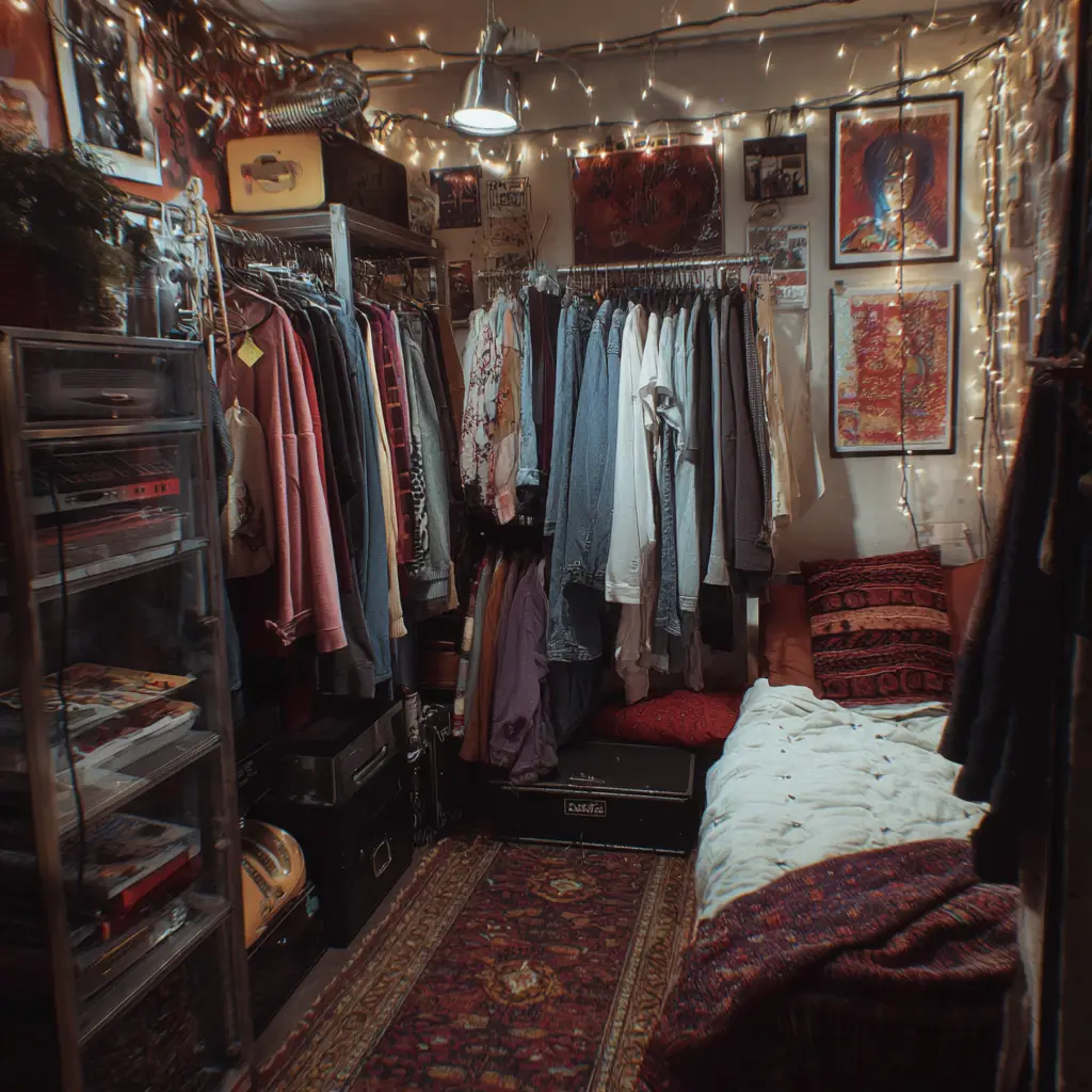 Hanging Clothes and Open Closets