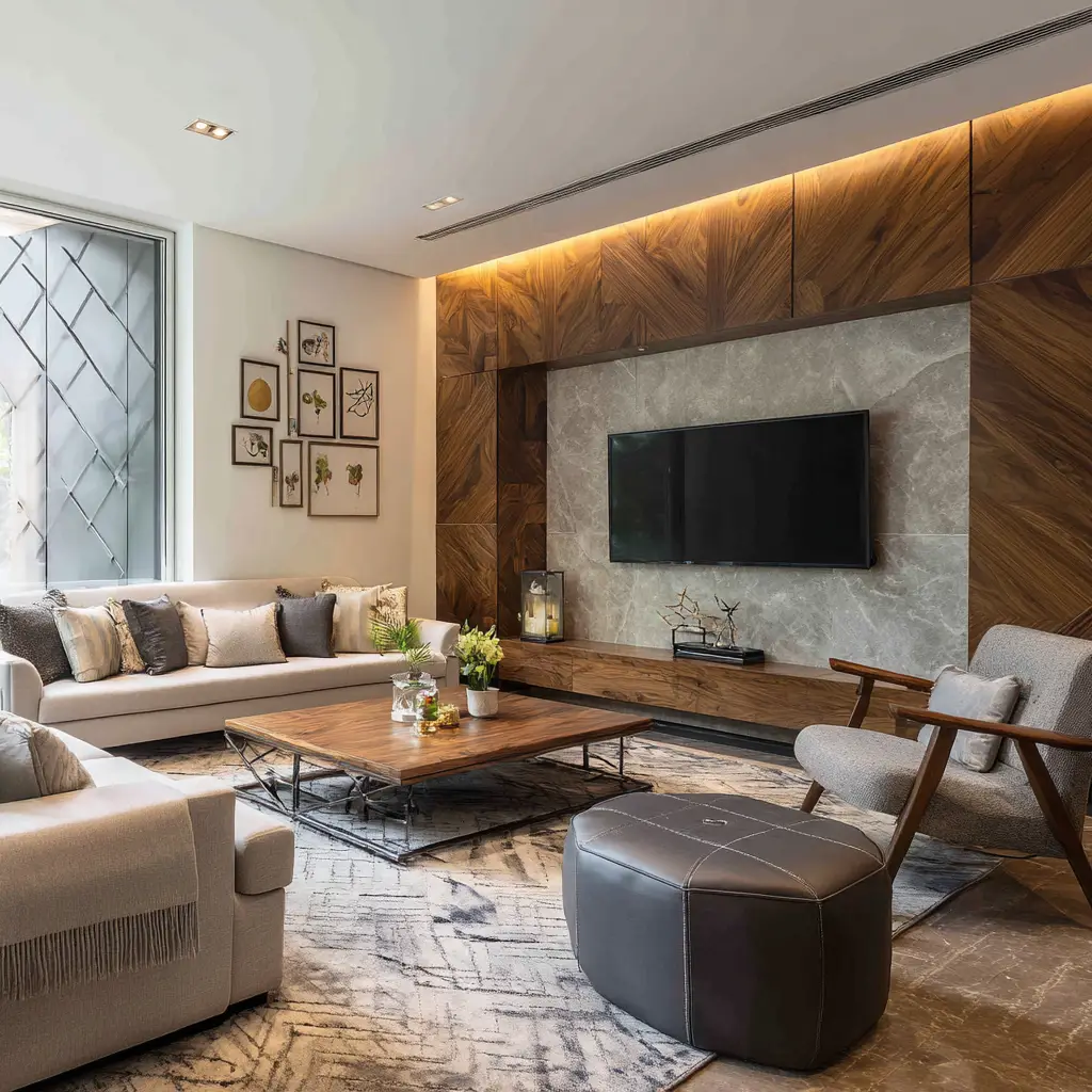 Highlight a TV Wall with Surrounding Art