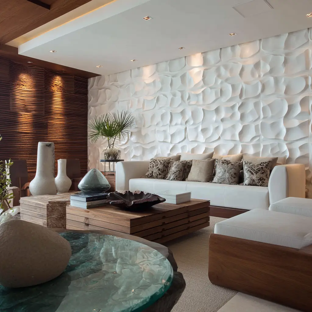 Incorporate Sculptural Wall Panels
