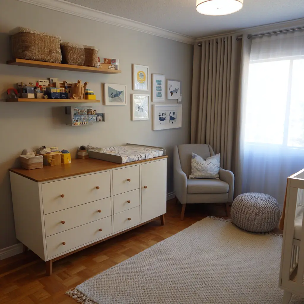 Incorporate a Dresser-Changing Table Combo