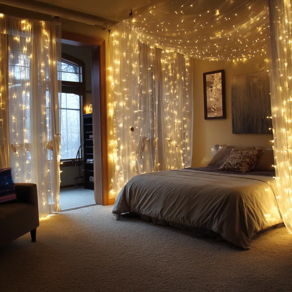 Install Curtain Lights