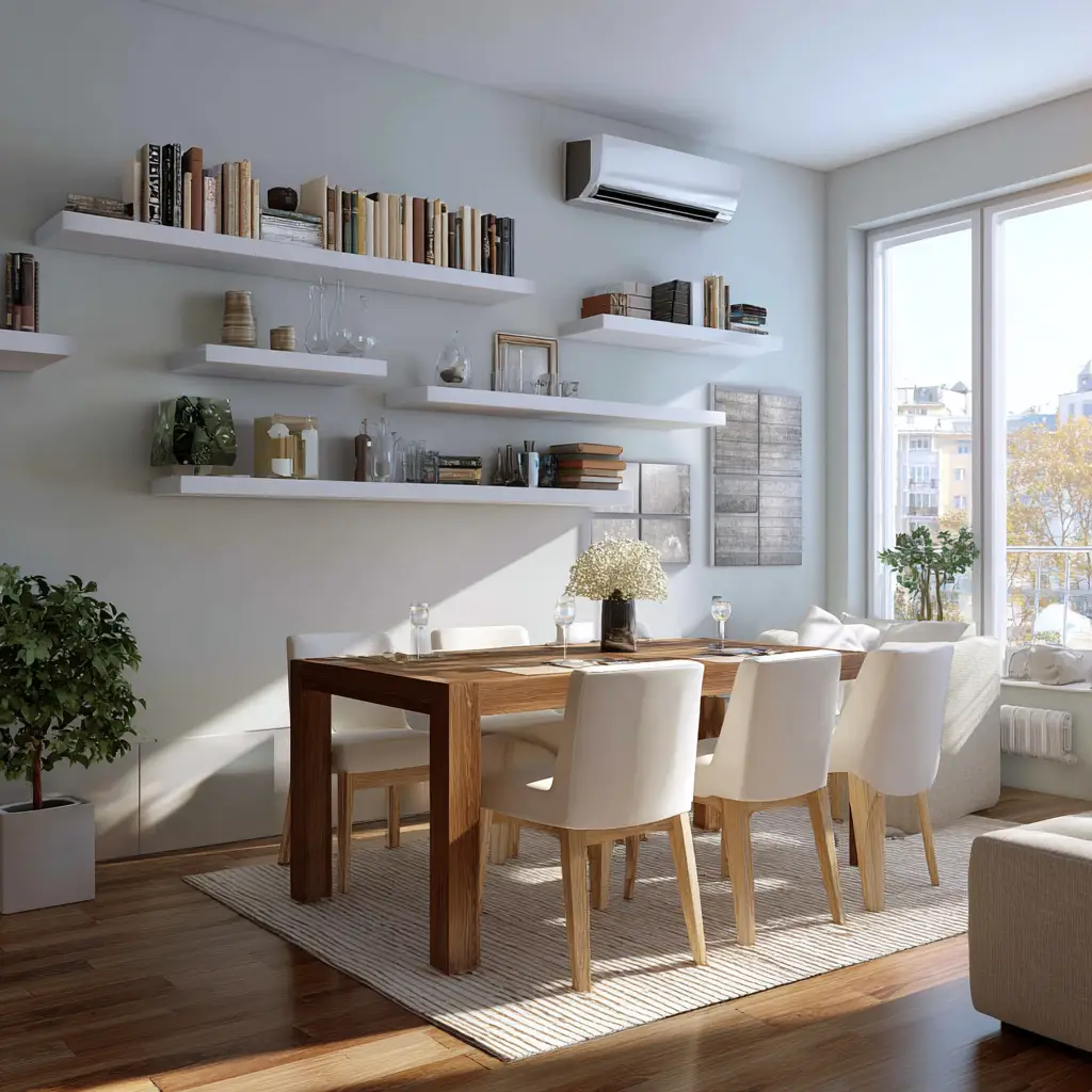 Install Floating Cabinets or Shelves