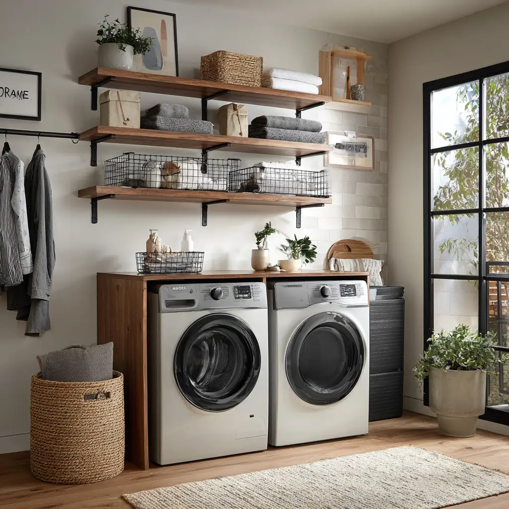 Install Floating Shelves Overhead
