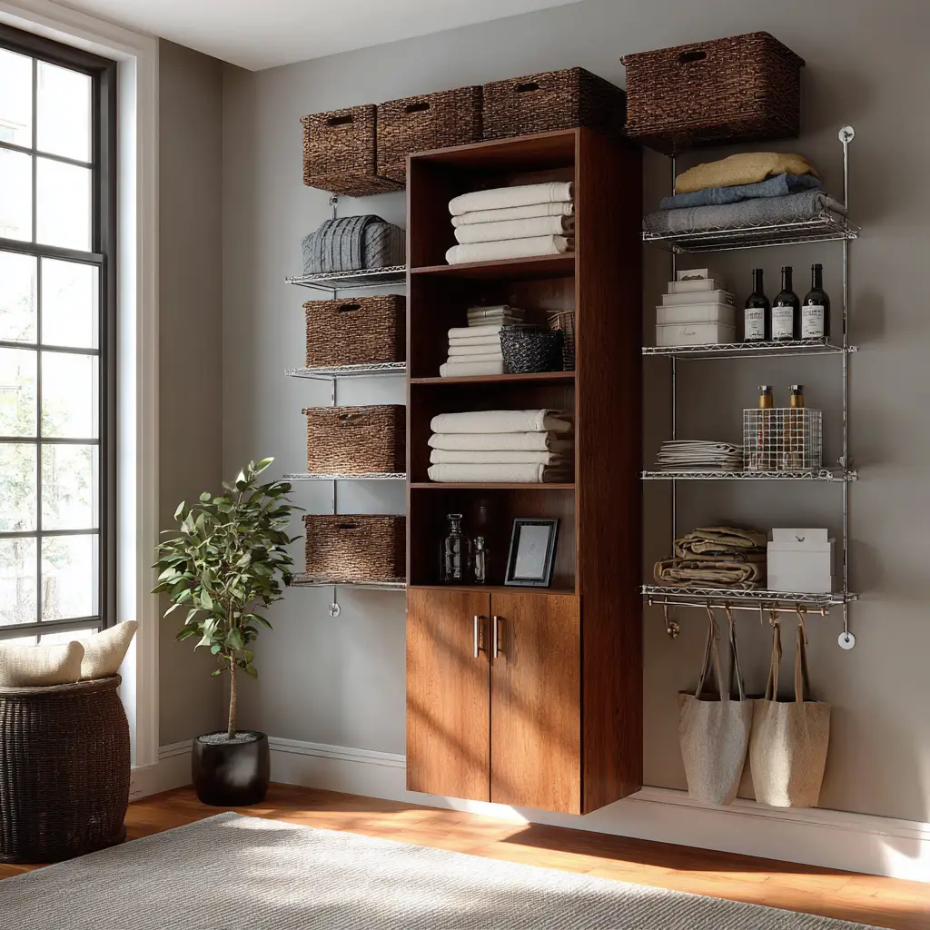 Install Vertical Storage Cabinets
