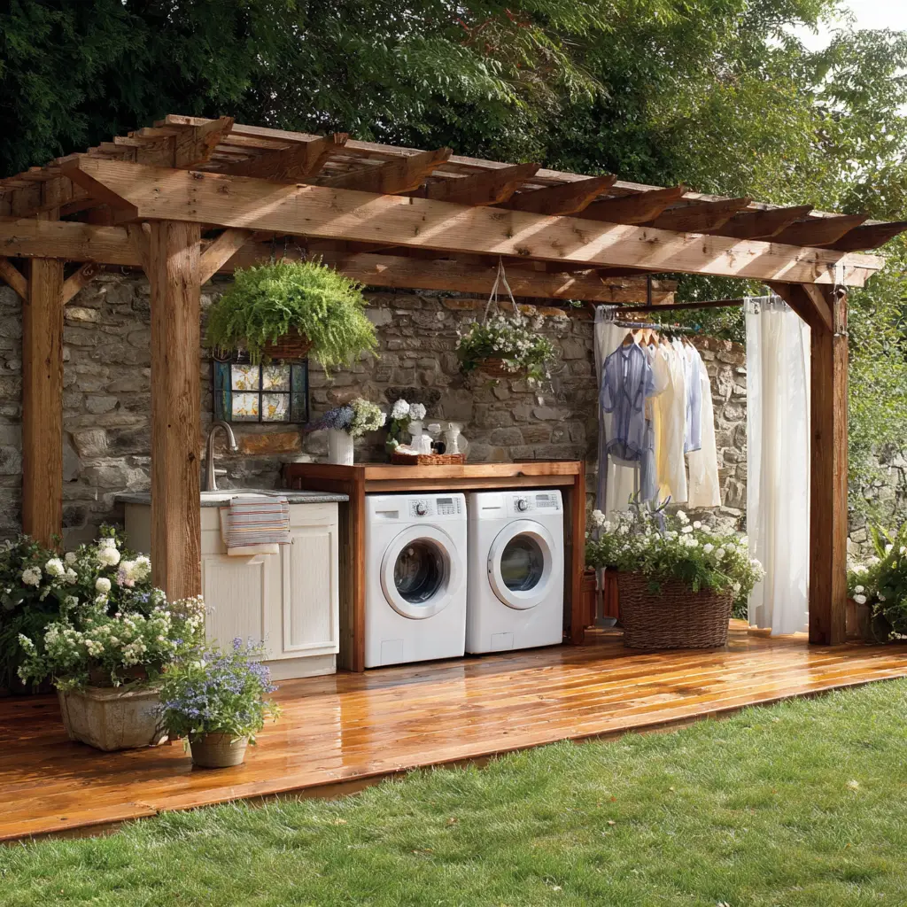 Install a Roofed Pergola