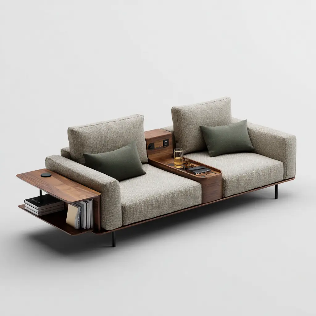 Integrated Side Tables or Charging Ports