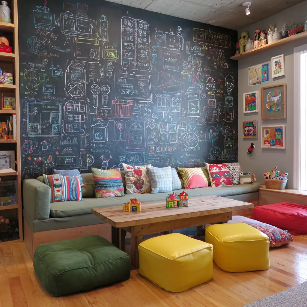 Interactive Chalkboard Wall