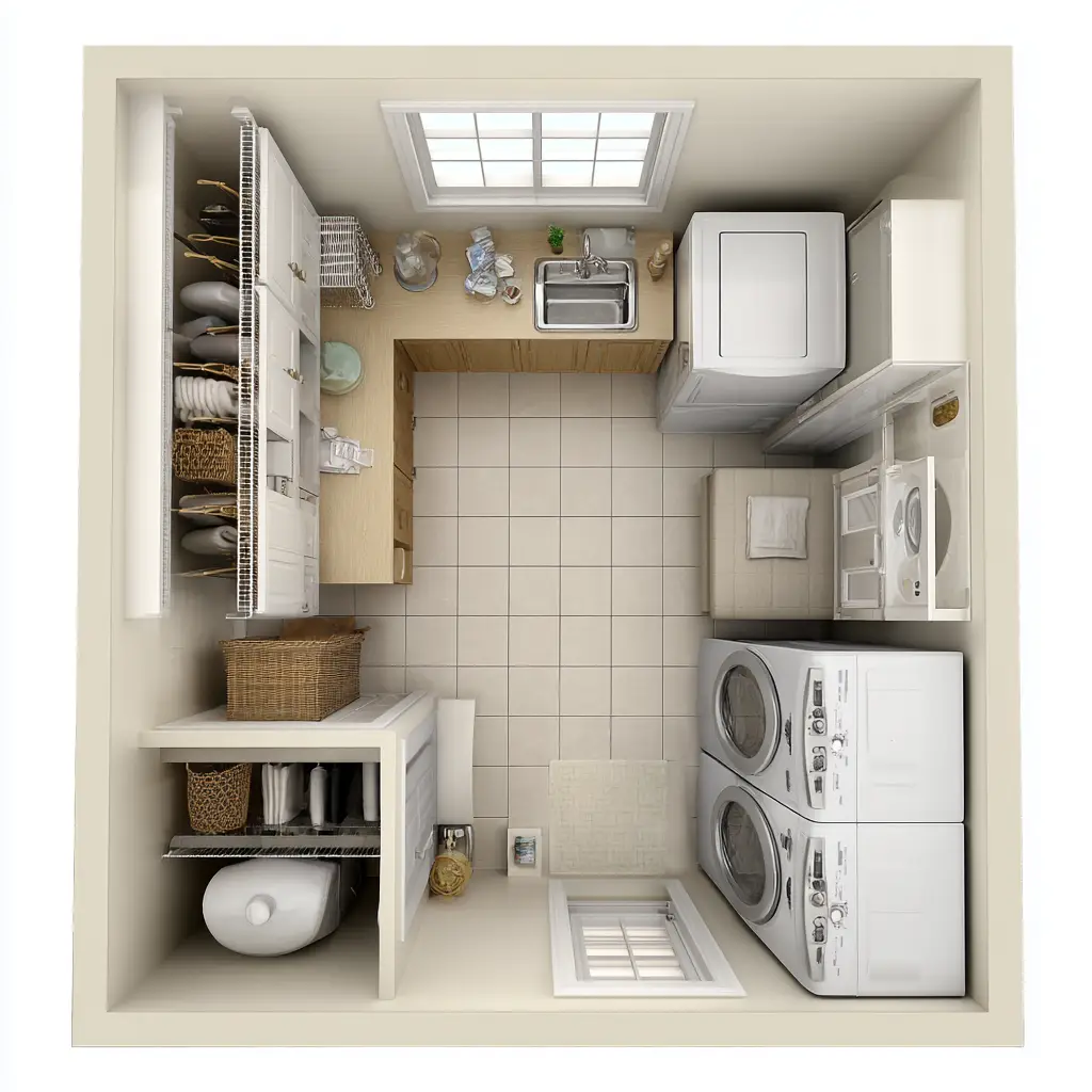 Laundry Closet Layout