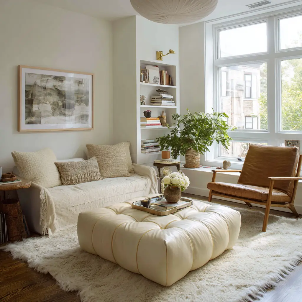 Layer a Soft Area Rug