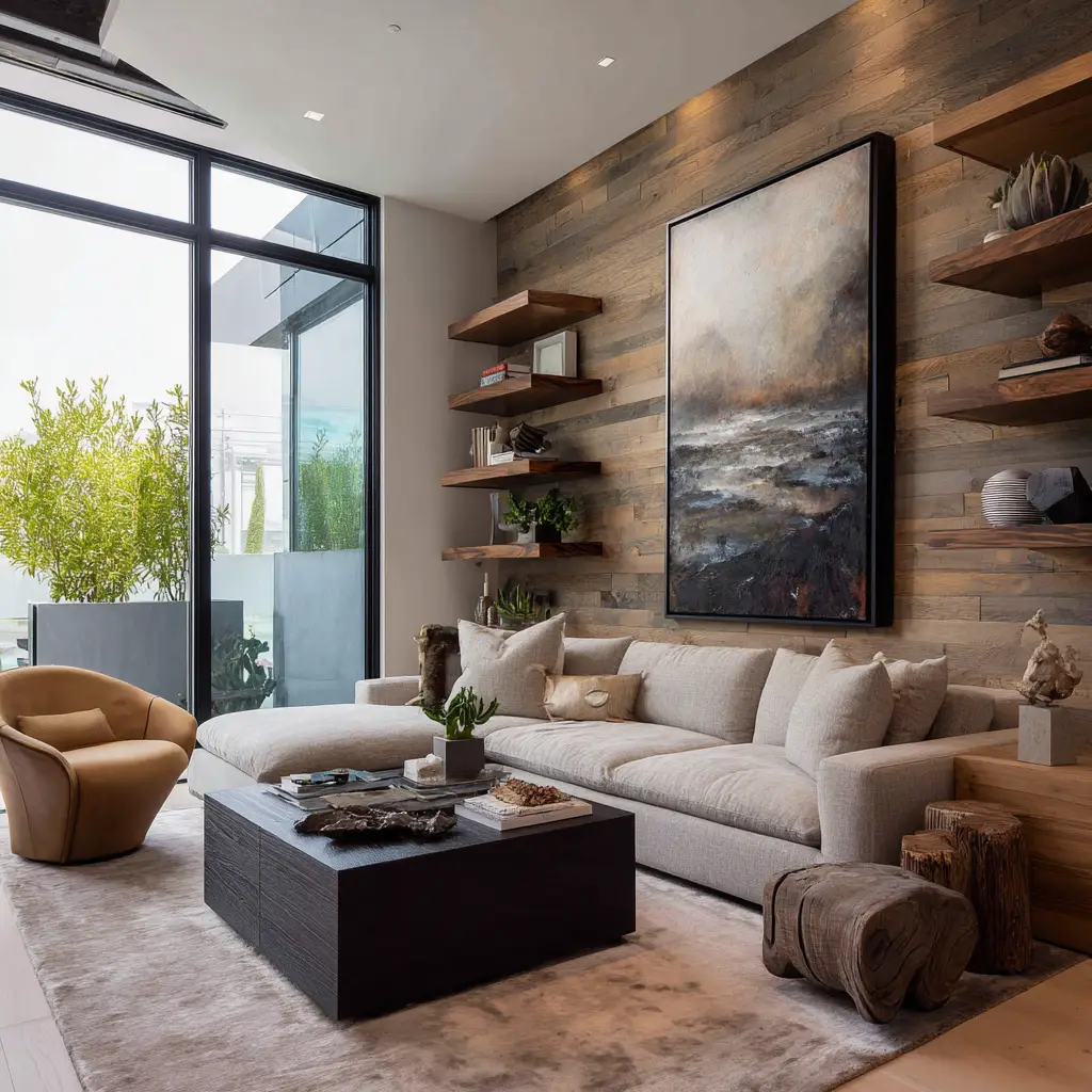 Layered Wood Tones