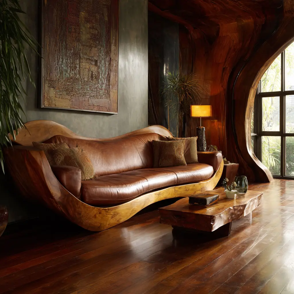 Leather and Wood Fusion