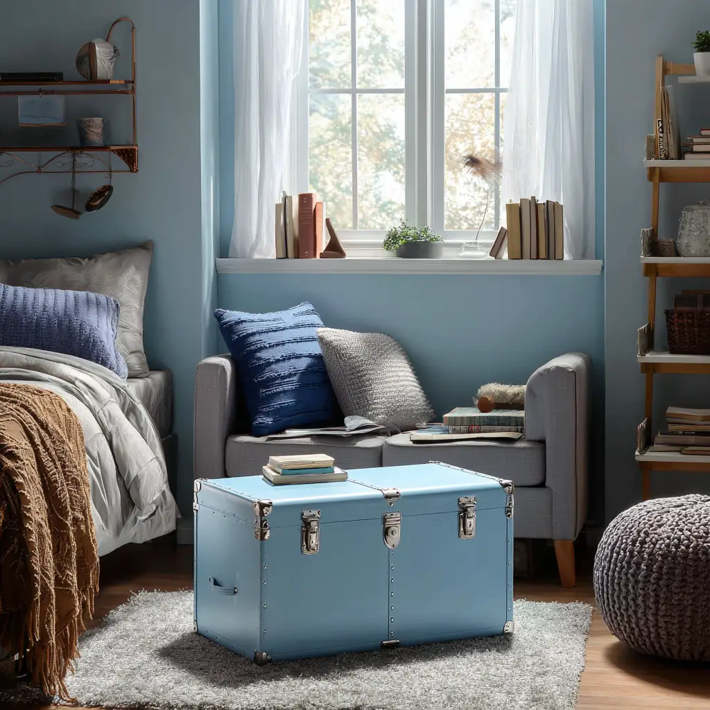 Light Blue Trunk or Storage Boxes