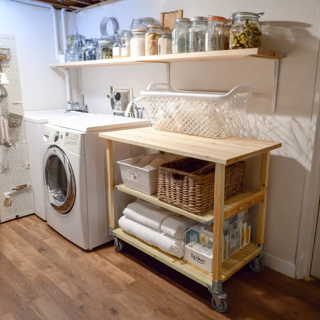 Make a Rolling Laundry Cart