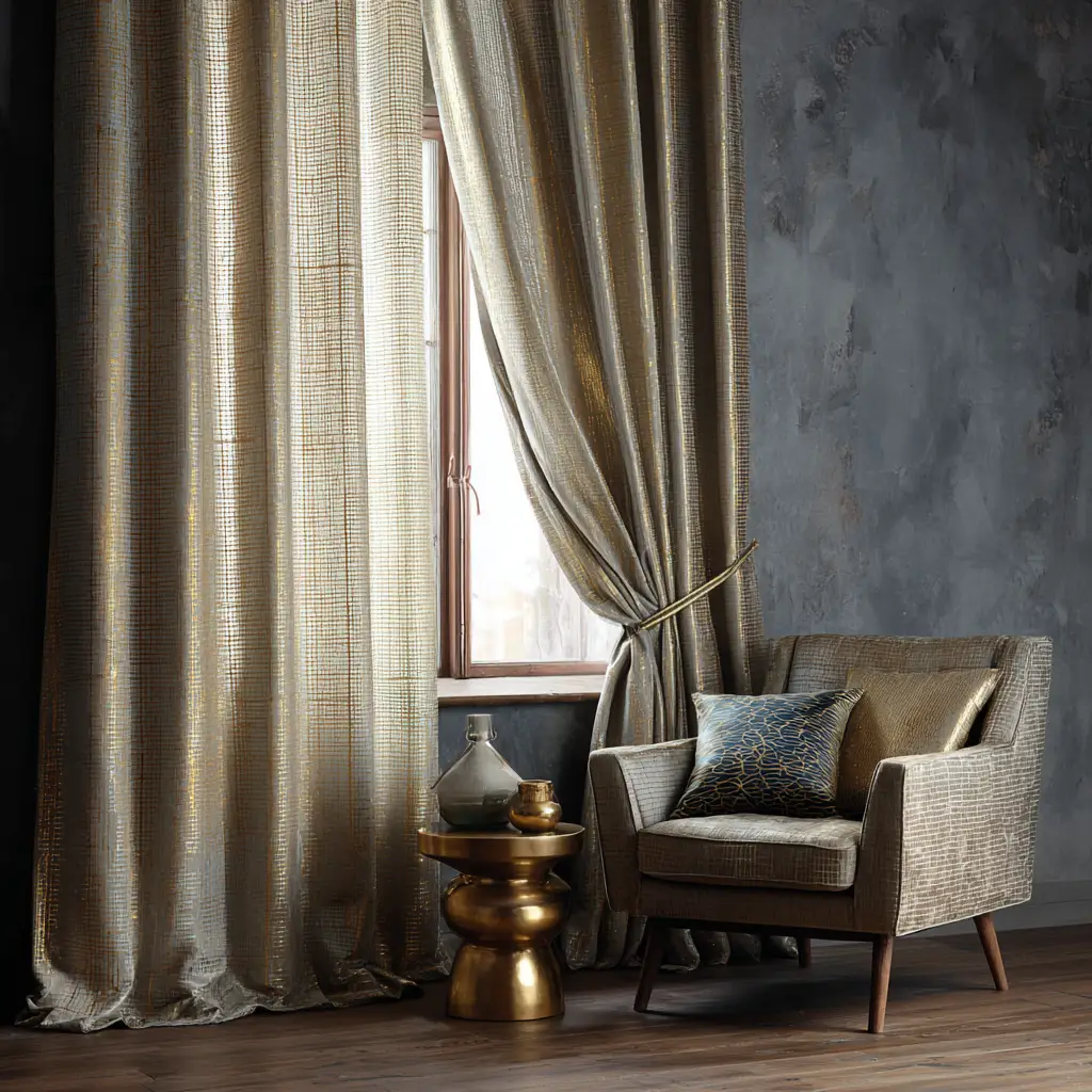 Metallic Accented Curtains