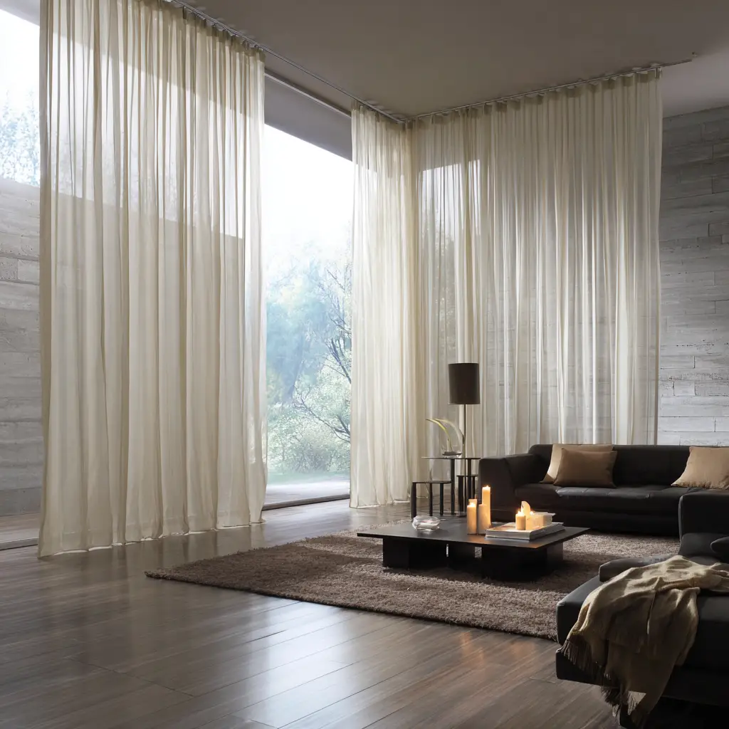 Minimalist Track Panel Curtains