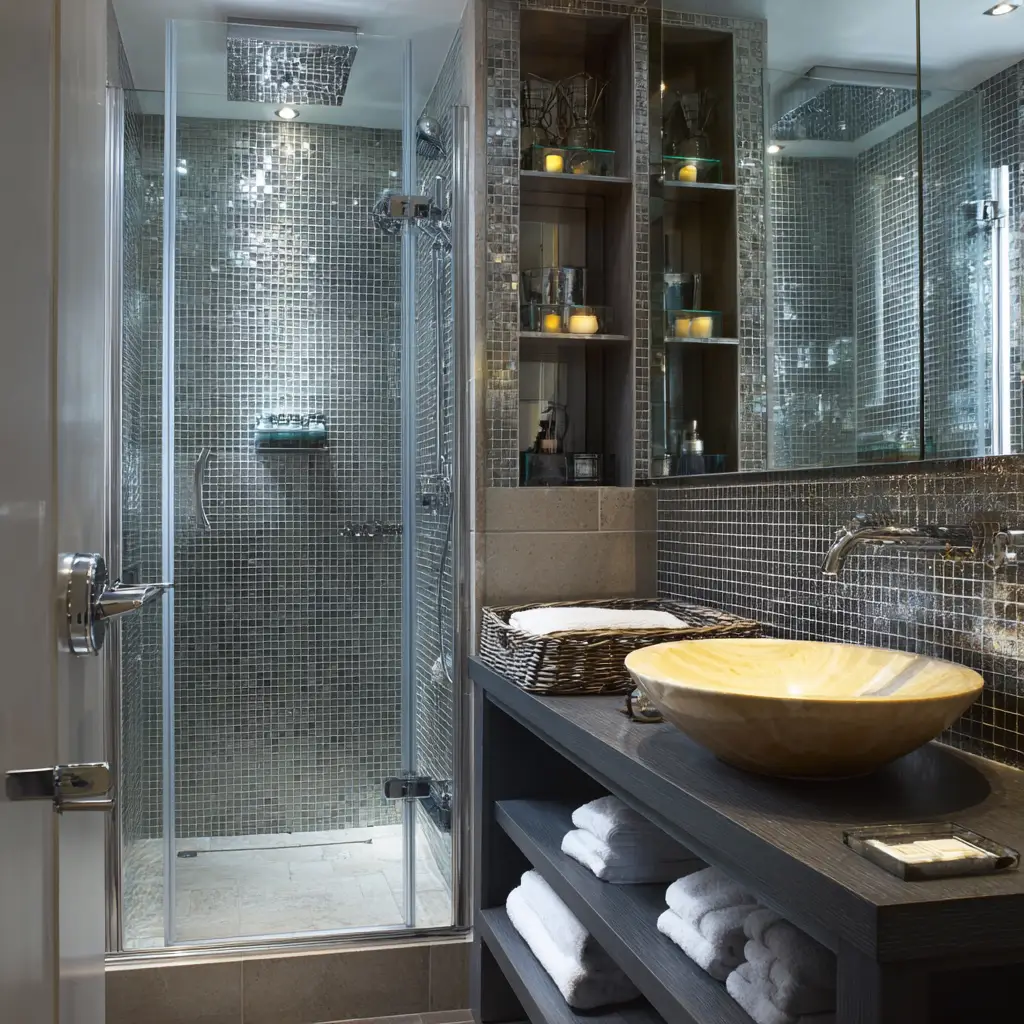 Mirrored Walls or Cabinets