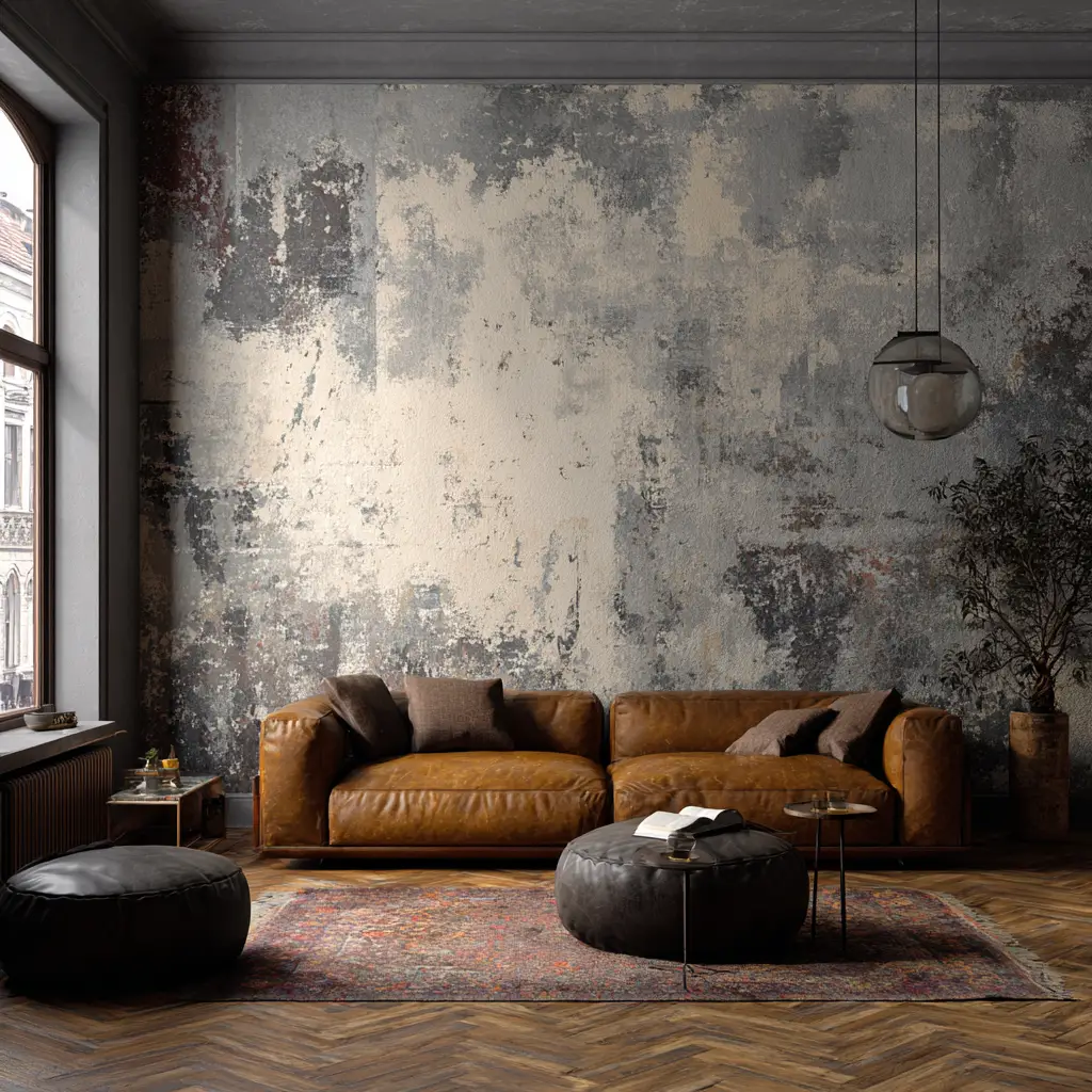 Moody, Distressed Walls