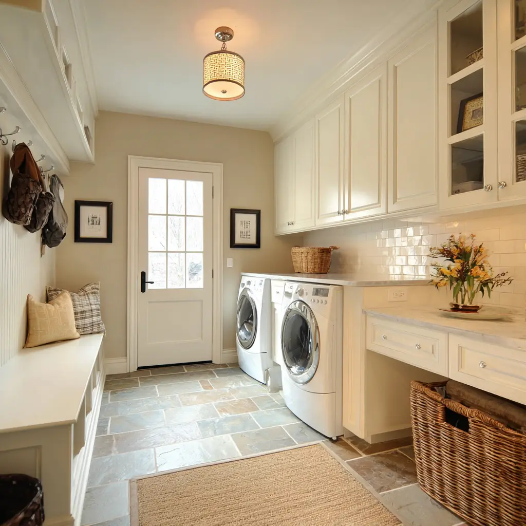 Mudroom and Laundry Combo