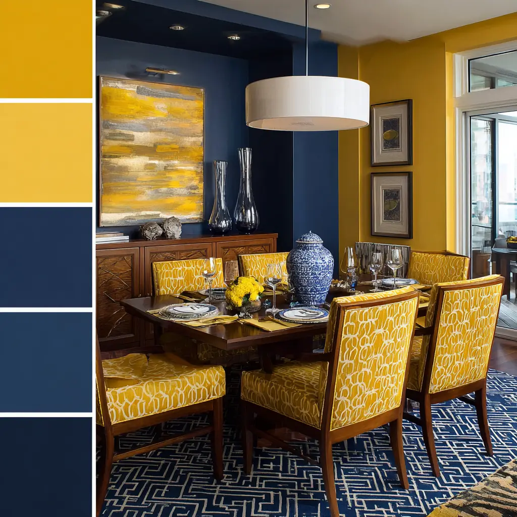 Mustard and Navy
