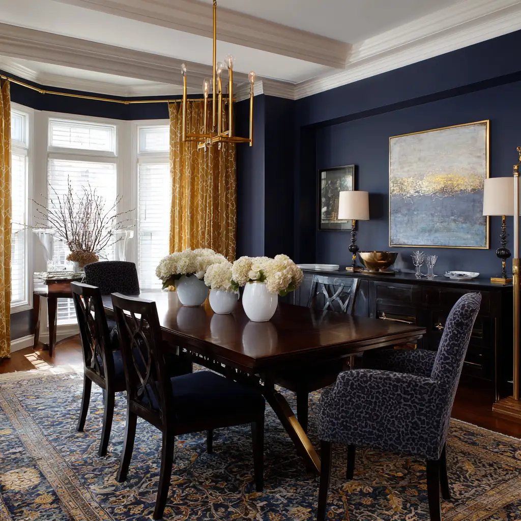 Navy and Gold