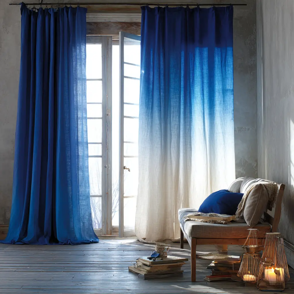 Ombre-Dyed Curtains
