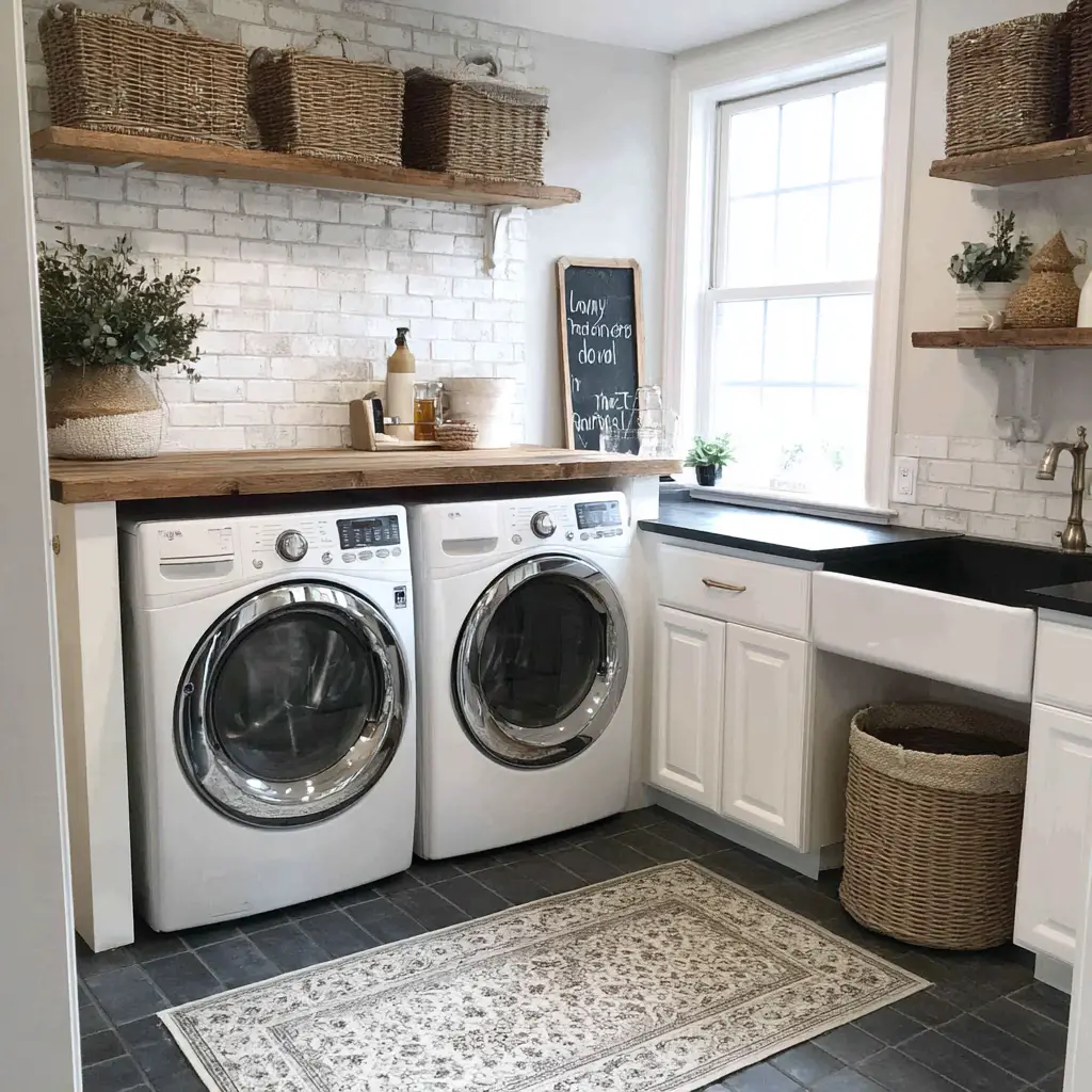 Open Concept Laundry Room