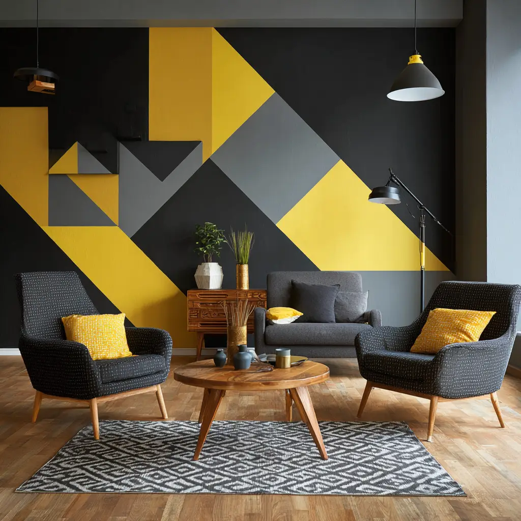 Paint a Geometric Accent Wall