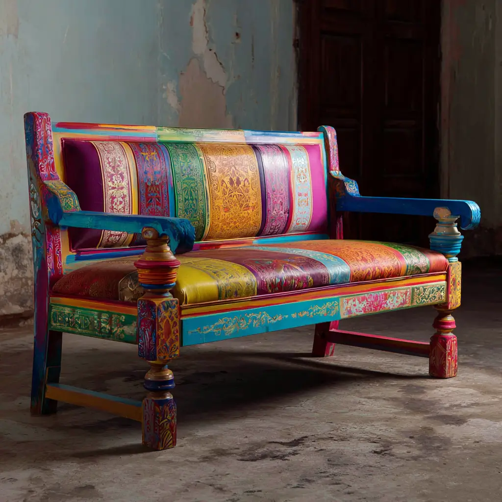 Painted Wooden Sofa Frame