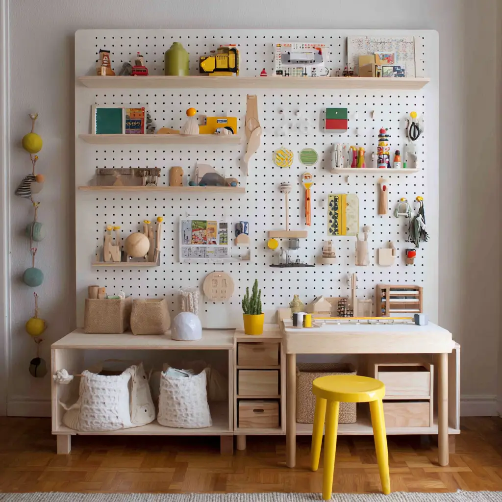 Pegboard Storage