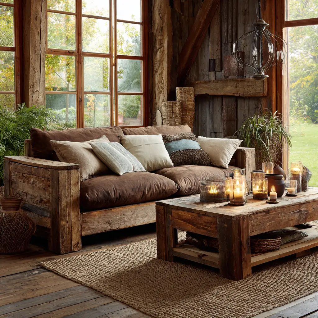 Reclaimed Wood Sofa