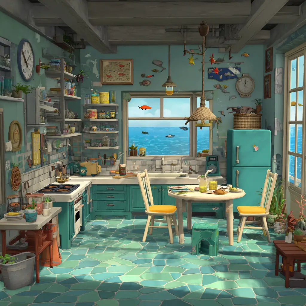 Sea-Themed Kitchen