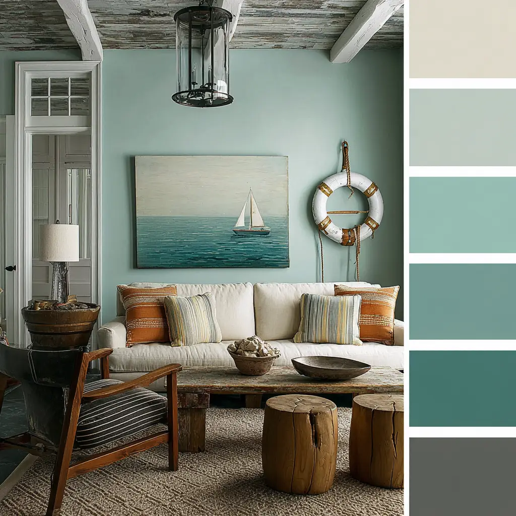 Seafoam Green and Sand