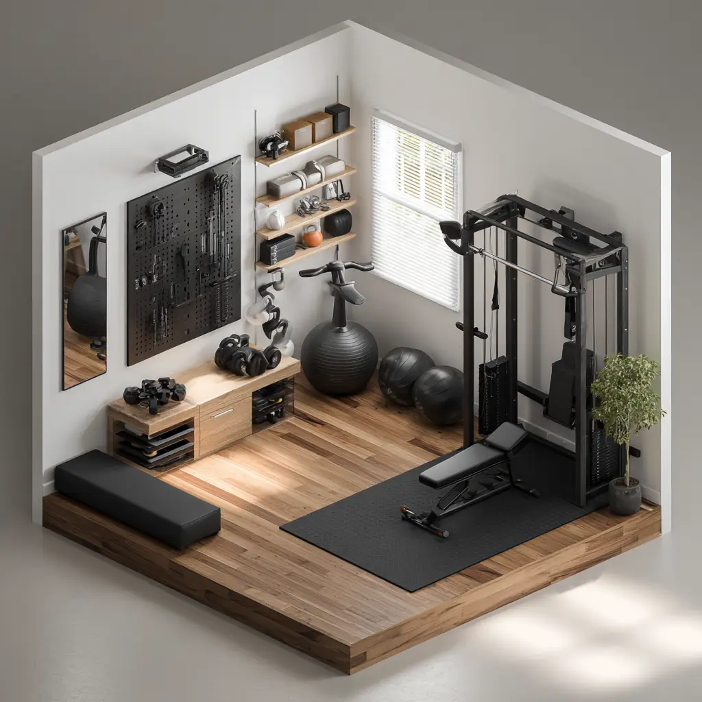 Set Up a Compact Corner Gym