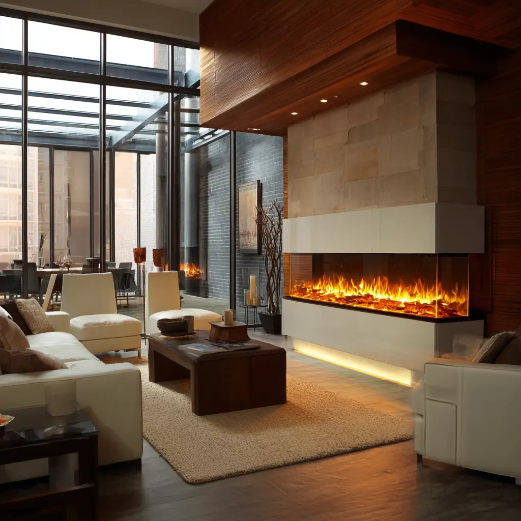 Sleek Modern Electric Fireplace