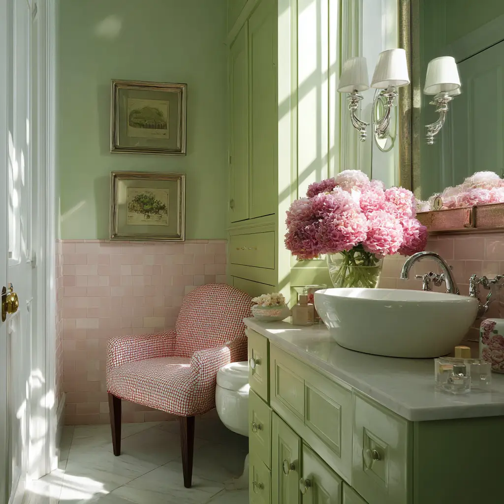 Soft Green and Pink Combo